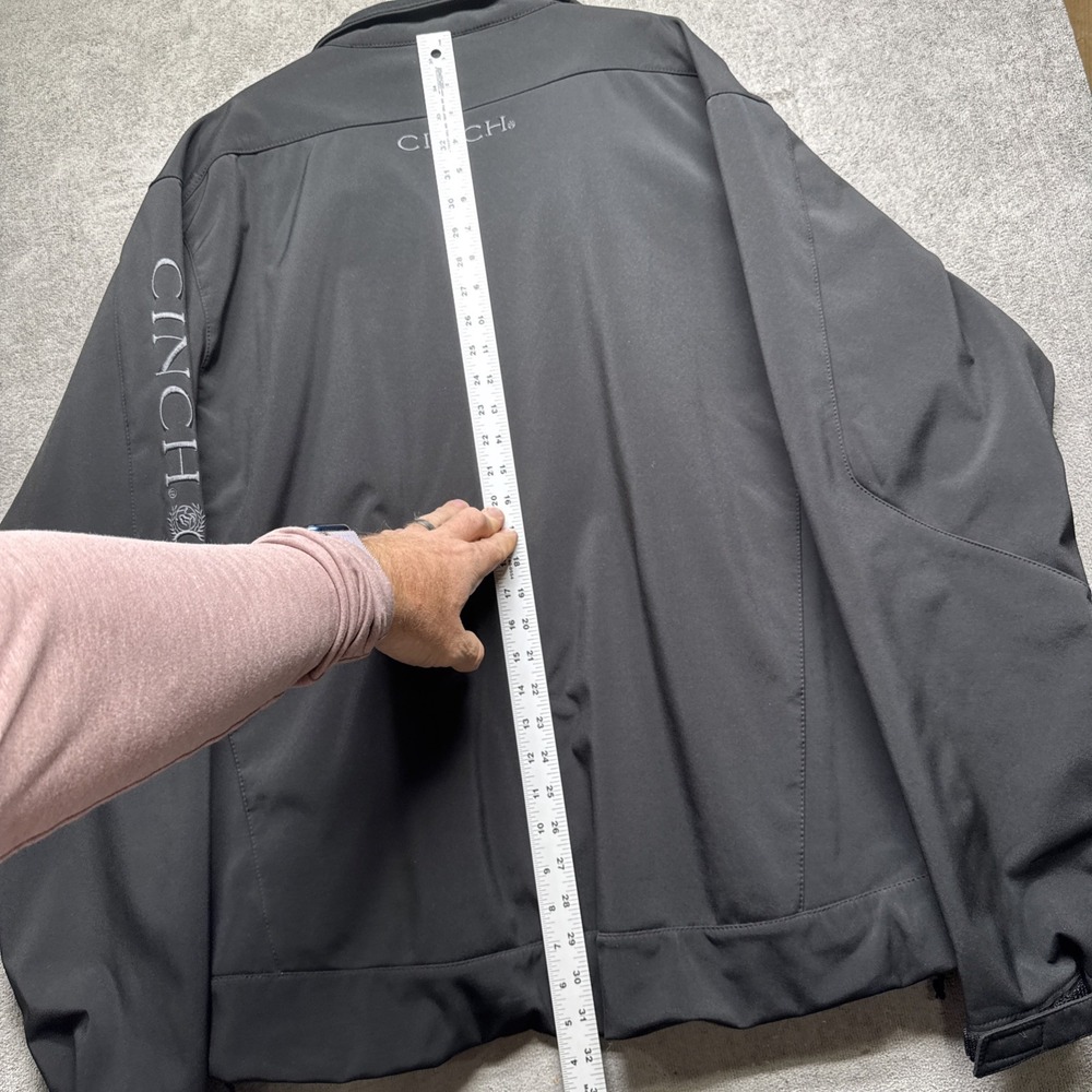 Cinch Mens Softshell Jacket Black Embroidered Log… - image 10